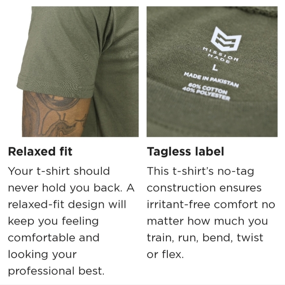 Men's Mission Made Crew Neck T-Shirts (5 Pack) - Picture 2 of 6